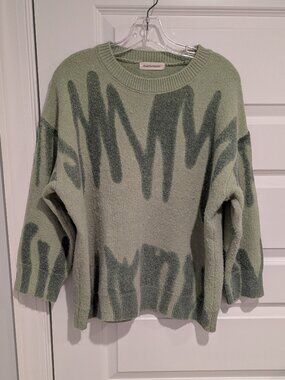 Kiwi & Co double green poplar paint spill jumper